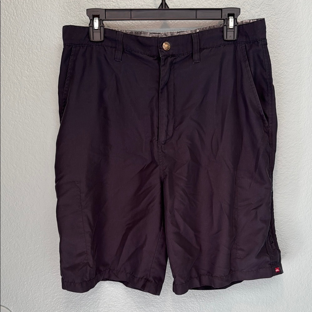 Quiksilver Black Cargo Shorts Lightweight Casual Wear